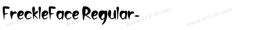 FreckleFace Regular字体转换